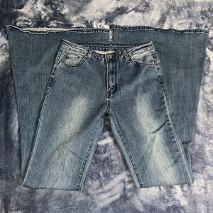 SHEIN Light Blue Flared Jeans